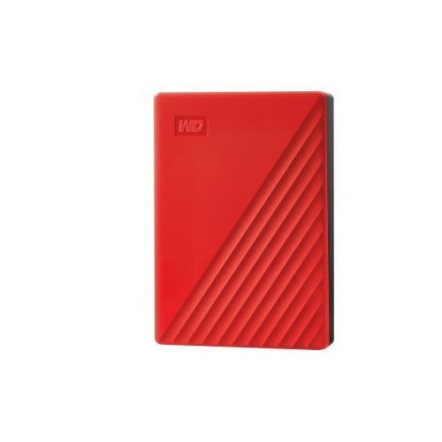 WD My Passport WDBR9S0060BRD - Disque dur - chiffré - 6 To - externe (portable) - USB 3.2 Gen 1 - AES 256 bits - rouge
