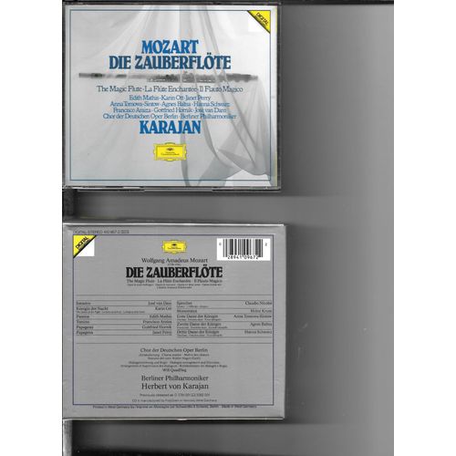 W.A Mozart : Die Zauberflöte K 620 Par José Van Dam Karin Ott Edith Mathis Francisco Araiza Gottfried Hornik Janet Perry Claudio Nicolai Anna Tomowa-Sintow Agnès Baltsa Hanna Schwarz Heiner Hopfner