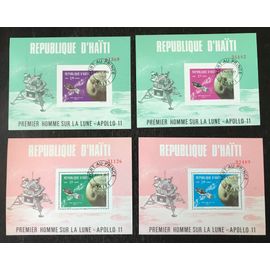 Lot De 4 Blocs Oblitérés Haïti 1969