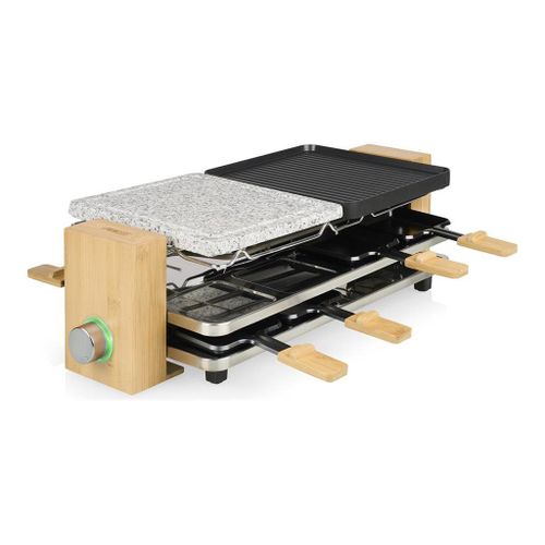 Princess 162955 Pure 8 - Raclette/grill - 1.3 kWatt - bois