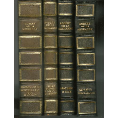 Sizeranne, Série "Les Masques Et Les Visages", Lot De 4 Livres