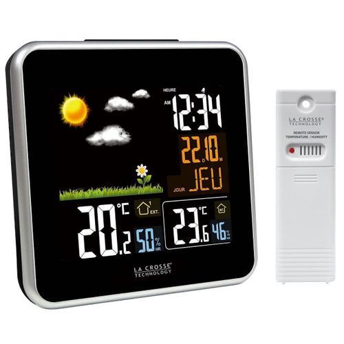 Station météo avec écran LCD couleur La Crosse Technology WS6821-A-BLA