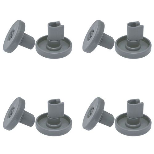 Roulettes de panier pour lave-vaisselle, paquet de 8 Gris foncé 40 mm