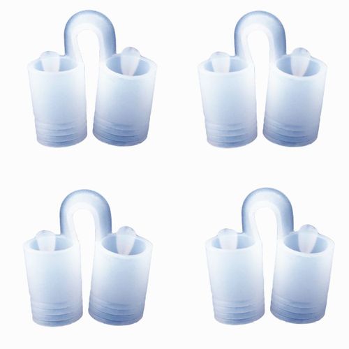 Pince-Nez Anti-Ronflement Contre Le Ronflement, Pack De 4 Transparent 