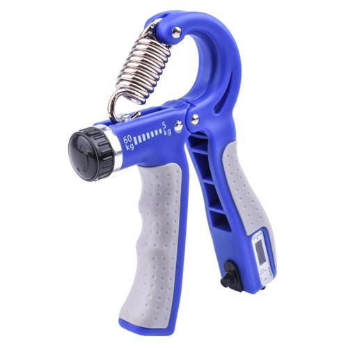 Hand Grip Trainer Réglable 5-60 Kg Noir Bleu