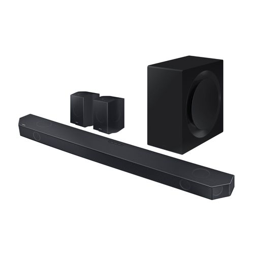 Samsung HW-Q990C - Q-Series - système de barre audio - pour home cinéma - canal 11.1.4 - sans fil - Bluetooth, Wi-Fi - Contrôlé par application - 656 Watt (Totale) - noir titane