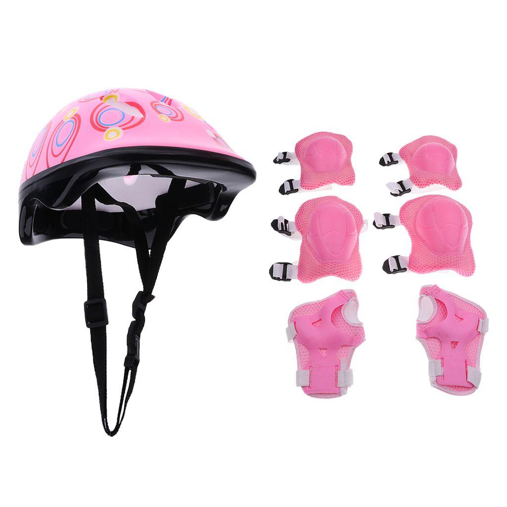 7 Pièces Kit de Protection Roller Casque Protège-Paume Coudière