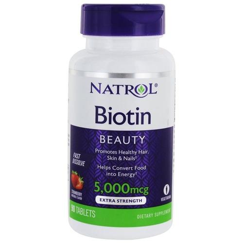 Biotine À Dissolution Rapide 5000 Mcg 90 Comprimés 