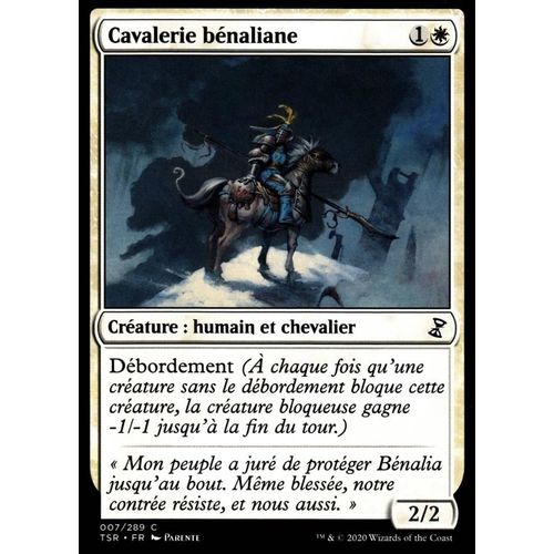 Cavalerie Bénaliane - Mtg - Spirale Temporelle Remastered - C - 7/289