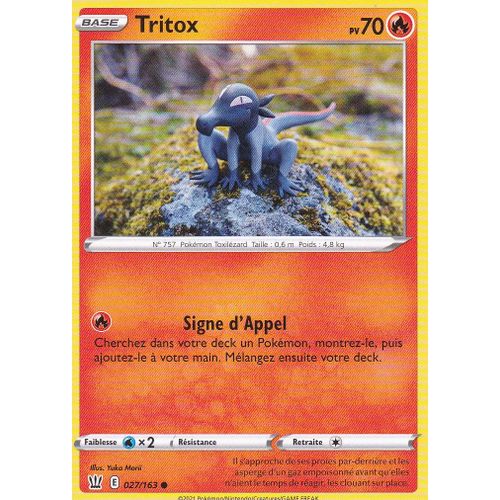 Carte Pokemon - Tritox - 027/163 - Épée Et Bouclier 5 - Styles De Combat - Eb5 - Vf