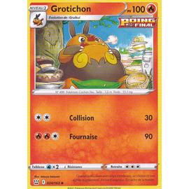 Grotichon Reverse-N&B-Frontieres Franchies-25/149-Carte Pokemon Neuve Française 
