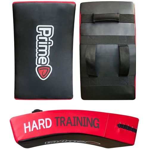 Bouclier De Frappe Pao Boxe Incurvé Patte D¿Ours Kickboxing Muay Thaï Mma Karaté Taekwendo Krav Maga Taille Unique Vendu À L¿Unité - Noir & Rouge