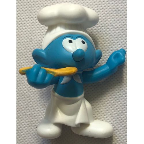 Figurine Schtroumpf Cuisinier, Cuisto, Peyo, Bd, Bande Dessinée, Smurfs