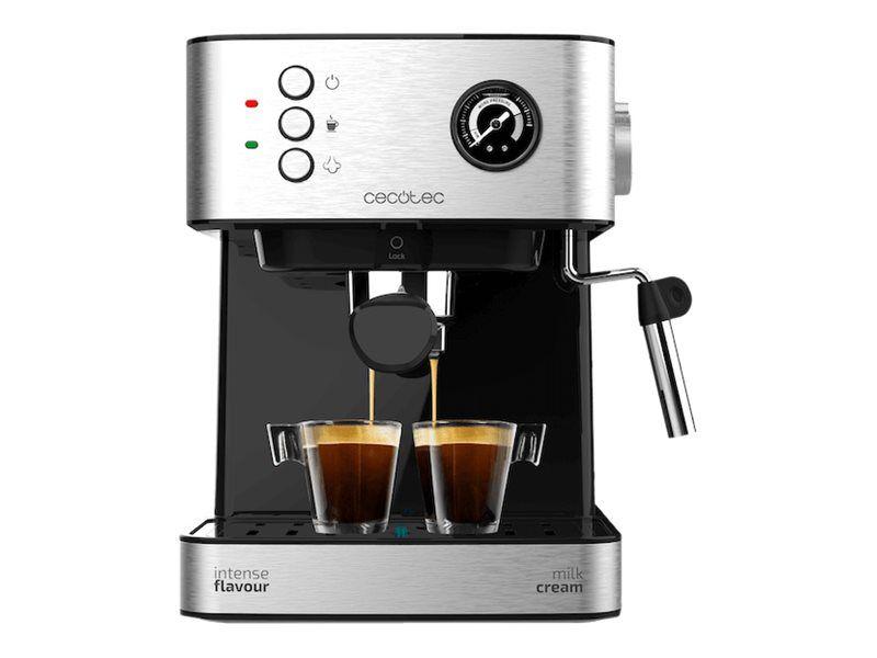 Expresso Cecotec Power Espresso 20 - Machine à café avec buse vapeur  "Cappuccino" - 20 bar - acier inoxydable