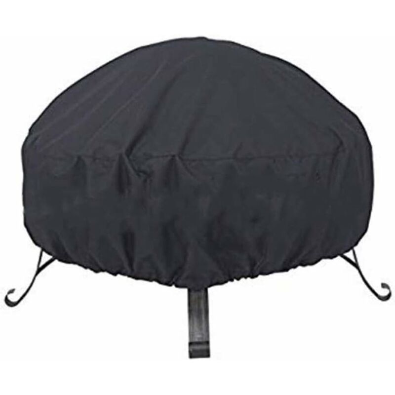 Housse De Protection Multi-Usage Pour Brasero Rond Noir Etan...