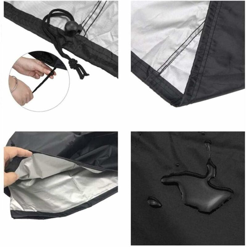 Housse De Protection Multi-Usage Pour Brasero Rond Noir Etan... - 2