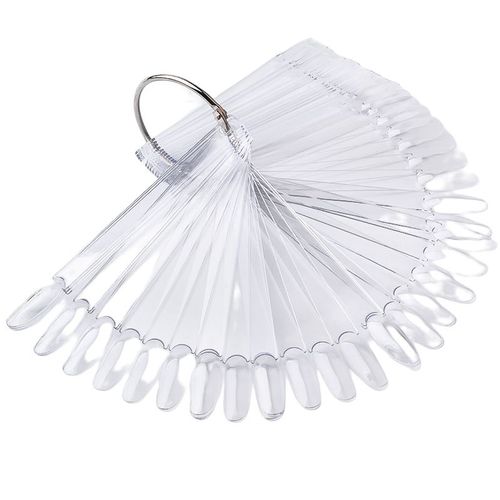 Bâtons D'échantillon De Couleur D'ongle Inf Pour La Pratique Des Ongles 50-Pack Transparent Transparent
