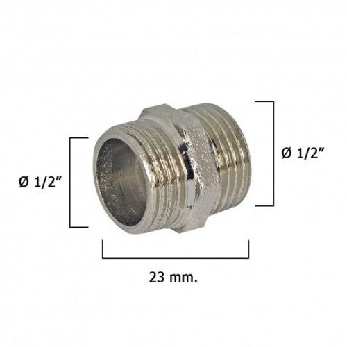 Mamelons à visser chrome 1/2"