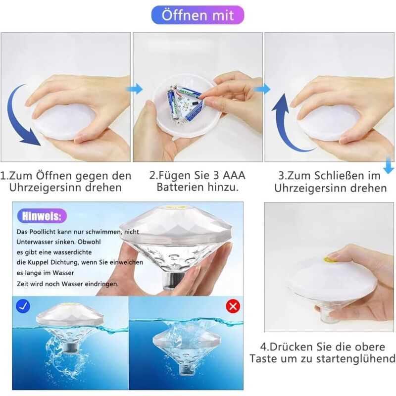Lumiere De Piscine De Led,Lumiere De Piscine Led Submersible... - 4