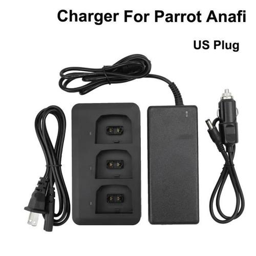 Dronepour Parrot Anafi Drone Multi-Batteries Balance Adaptateur Chargeur Rapide & Chargeur Voiture Fkt51