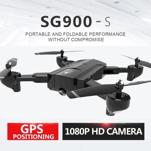 Dronesg900 Quadcopter Pliable Drone À Point Fixe Wifi Fpv Gps De Caméra 2.4ghz 1080p Hd Fkt90-Générique
