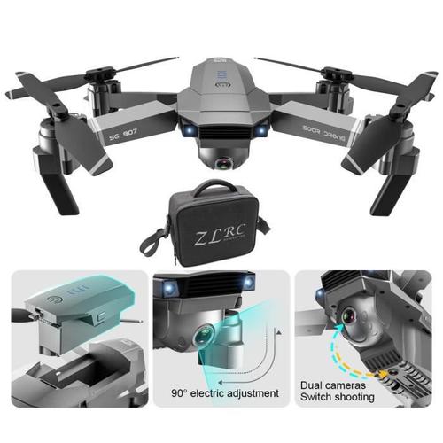 Dronesg907 Gps Drone Avec Drone Pliable Double Caméra Wifi Fpv Rc 1080p Hd Fkt71-Générique