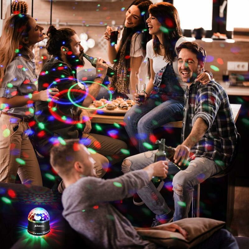 Boule Disco A Led, 51leds 12w 7 Couleurs Lampe Disco Lumiere... - 3