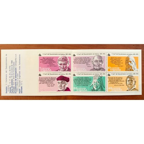 Carnet V Centenario Descubrimiento America - Espagne - Neuf 1986