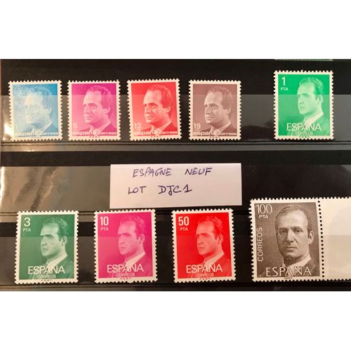 Lot 9 Timbres Espagne Neufs 1986