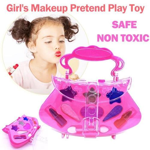 Jouet Cadeau De Noel Pretend Play Toy Deluxe Palette De Maquillage Set Princess Non Toxique Pour Les Enfants Fkt69