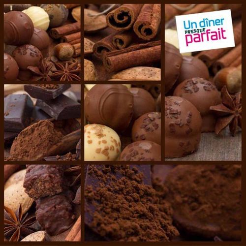 Paris Prix - Lot De 20 Serviettes En Papier "Chocolats" 38x38cm Marron