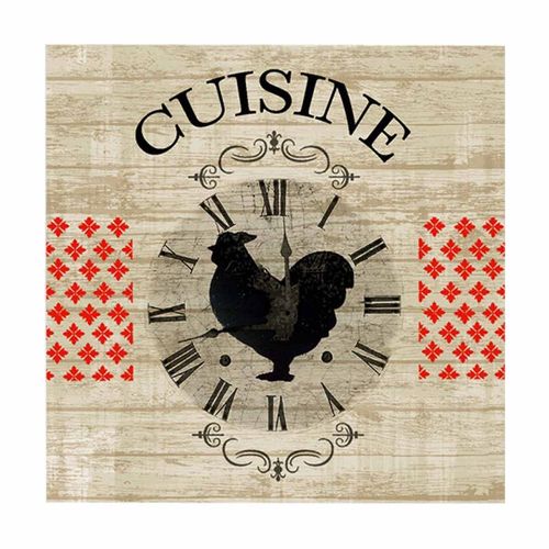 Paris Prix - Lot De 20 Serviettes En Papier "Cuisine" 33x33cm Naturel