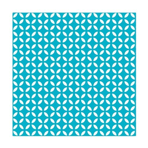 Paris Prix - Lot De 20 Serviettes En Papier "Géométrique" 33x33cm Bleu