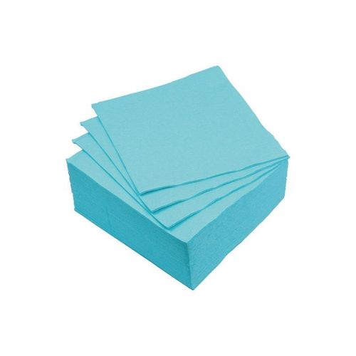Paris Prix - Lot De 40 Serviettes En Papier "Cocktail" 25x25cm Bleu