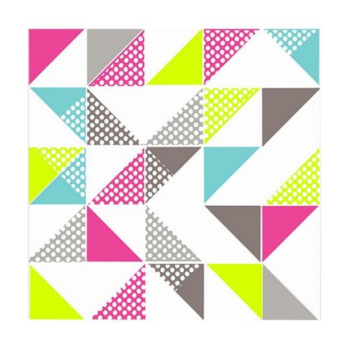 Paris Prix - Lot De 20 Serviettes En Papier "Origami" 33x33cm Multicolore