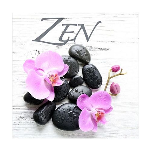 Paris Prix - Lot De 20 Serviettes En Papier "Zen Galet" 33x33cm Blanc