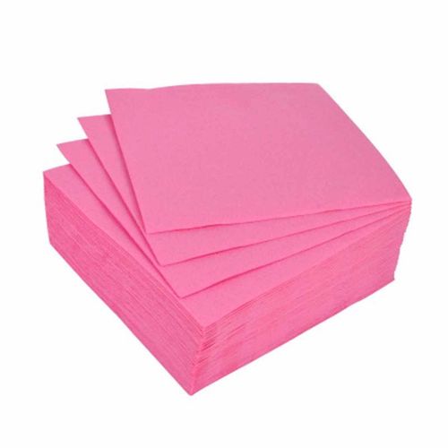 Paris Prix - Lot De 40 Serviettes En Papier "Cocktail" 38x38cm Rose
