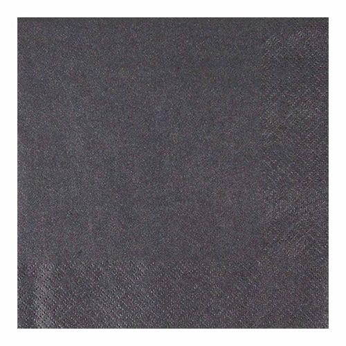 Paris Prix - Lot De 20 Serviettes En Papier "Cocktail" 33x33cm Noir