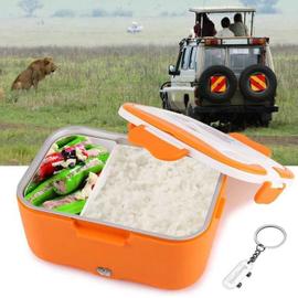 Nifogoo boîte chauffante lunch box électrique - 2 en 1 pour voiture et  camion, gamelle chauffante acier inoxidable 12v / 220v, boîte à repas 40w  avec