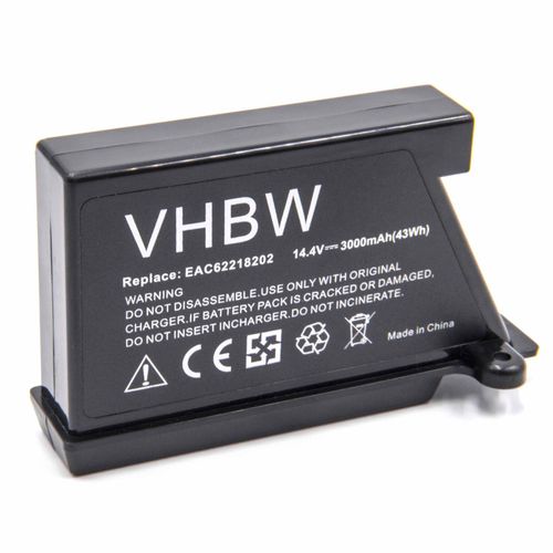 vhbw Batterie remplacement pour LG MEZ64842506 pour robot électroménager (3000mAh, 14,4V, Li-ion)