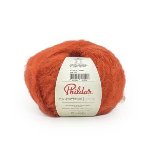 Pelote De Mohair À Tricoter Phil Lovely Mohair - Phildar Pumpkin Orange