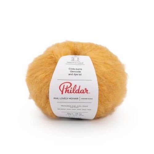 Pelote De Mohair À Tricoter Phil Lovely Mohair - Phildar Miel Jaune