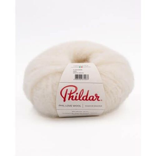 Pelote De Laine Mérino À Tricoter Phil Love Wool - Phildar Ecru