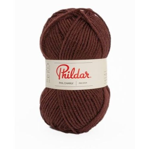 Pelote À Tricoter Phil Charly - Phildar Brun Auburn