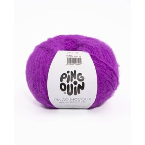 Pelote De Laine Et Mohair Pingo Modoux - Douceur Et Style Réunis - Pingouin Violet
