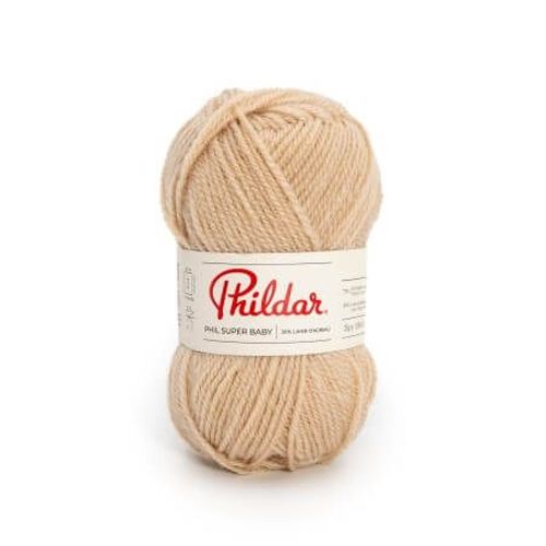 Pelote De Laine À Tricoter Super Baby - 25gr - Phildar - Certifié Oeko-Tex Biche Marron