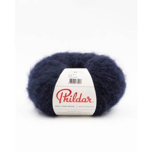 Pelote De Laine Mérino À Tricoter Phil Love Wool - Phildar Caban Bleu