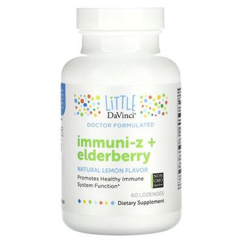 Little Davinci Immuni-Z + Baie De Sureau, Citron Naturel, 60 Pastilles