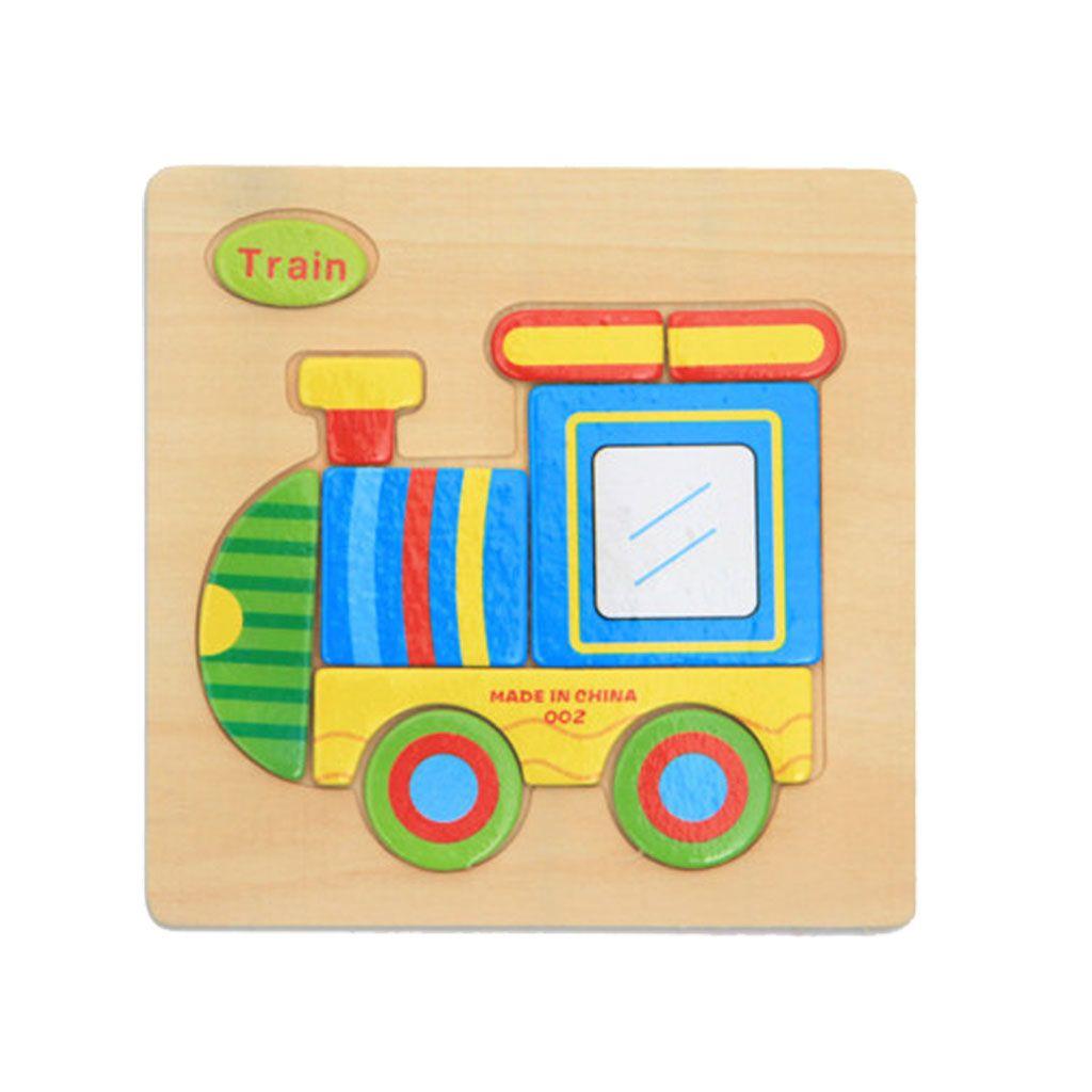 Puzzle En Bois Enfant Jeux Educatifs Jouet Cadeau Pour Bebe Vehicule Train Rakuten