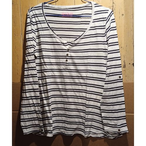 T-Shirt Femme - " Basic Tee Shirt By Kiabi " - Manches Longues - Taille X L